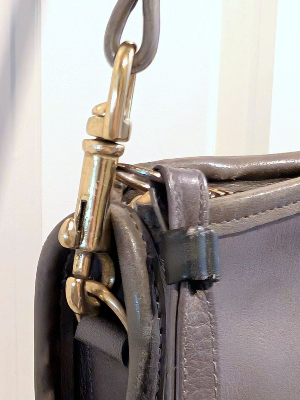 RARE VTG Coach NYC Convertible Clutch Leather Zippered TALON Basic Bag Crossbody - Picture 9 of 11